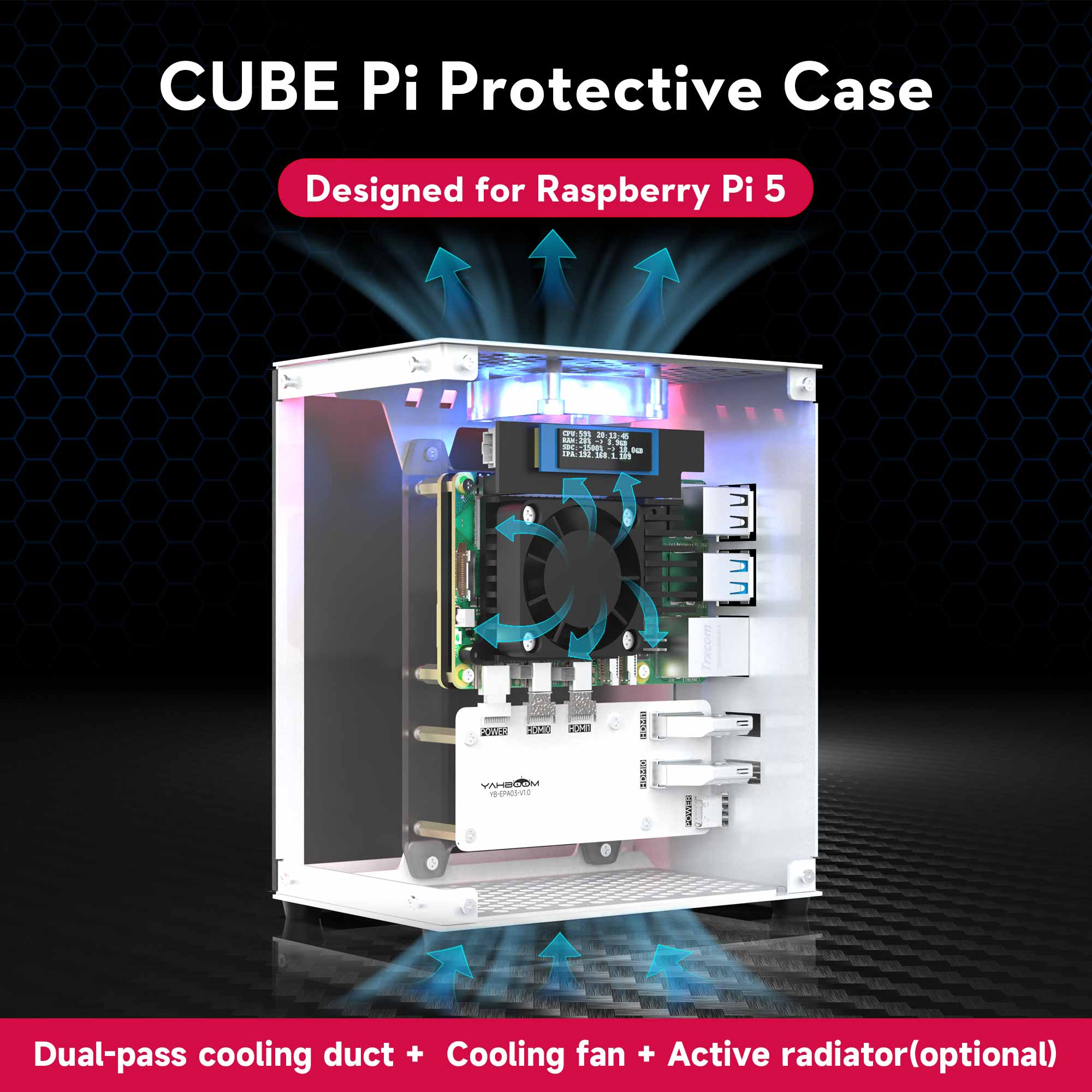 Raspberry Pi 5 Case Protective - Raspberry Pi 5 8Gb Board recension och pris